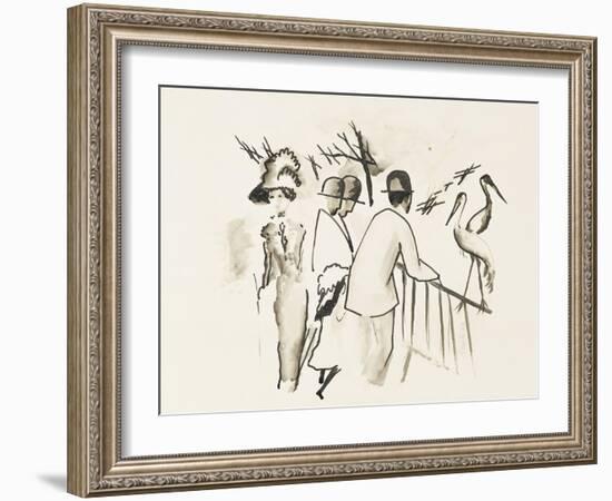 Zoological Garden II-Auguste Macke-Framed Giclee Print