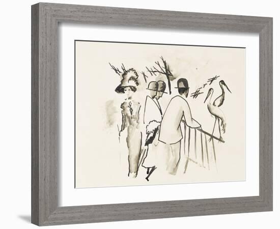 Zoological Garden II-Auguste Macke-Framed Giclee Print