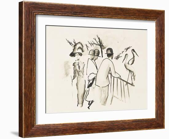 Zoological Garden II-Auguste Macke-Framed Giclee Print