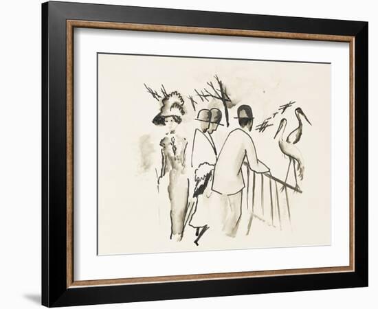 Zoological Garden II-Auguste Macke-Framed Giclee Print