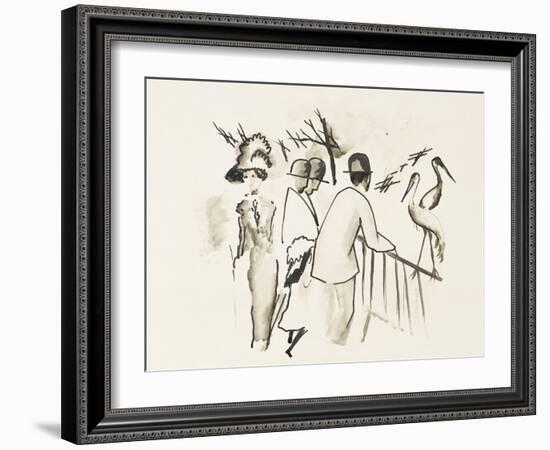 Zoological Garden II-Auguste Macke-Framed Giclee Print