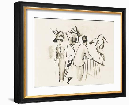 Zoological Garden II-Auguste Macke-Framed Giclee Print