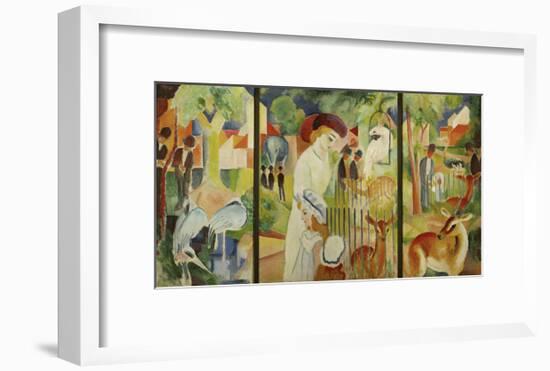 Zoological Garden Triptych-Franz Marc-Framed Giclee Print