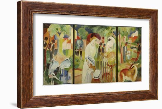 Zoological Garden Triptych-Franz Marc-Framed Giclee Print