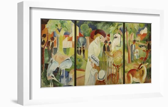 Zoological Garden Triptych-Franz Marc-Framed Giclee Print