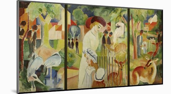 Zoological Garden Triptych-Franz Marc-Mounted Giclee Print