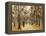 Zoological Gardens in Autumn with Figures Walking; Tiergarten Im Herbst Mit Spaziergangern-Max Liebermann-Framed Premier Image Canvas