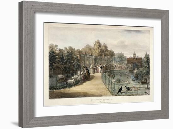 Zoological Gardens, Regent's Park, London, 1835-George Scharf-Framed Giclee Print