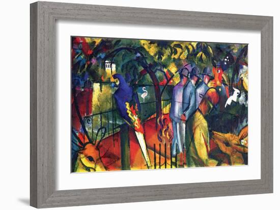 Zoological Gardens-Auguste Macke-Framed Premium Giclee Print