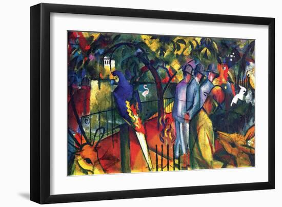 Zoological Gardens-Auguste Macke-Framed Premium Giclee Print