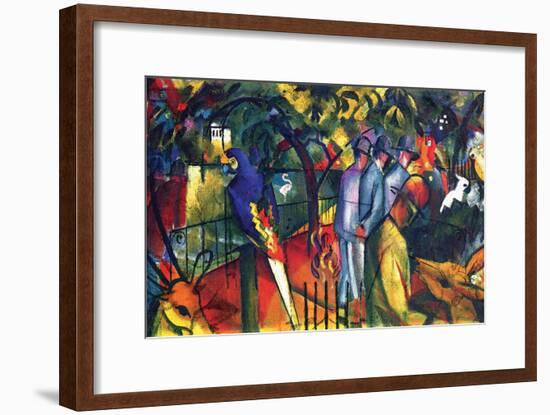 Zoological Gardens-Auguste Macke-Framed Art Print