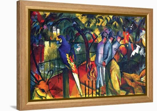 Zoological Gardens-Auguste Macke-Framed Stretched Canvas