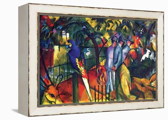 Zoological Gardens-Auguste Macke-Framed Stretched Canvas