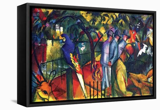 Zoological Gardens-Auguste Macke-Framed Stretched Canvas