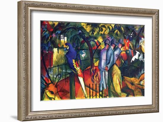 Zoological Gardens-Auguste Macke-Framed Art Print