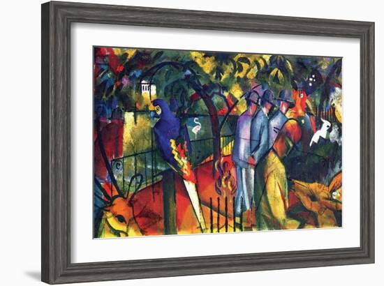 Zoological Gardens-Auguste Macke-Framed Art Print