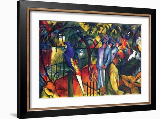 Zoological Gardens-Auguste Macke-Framed Art Print