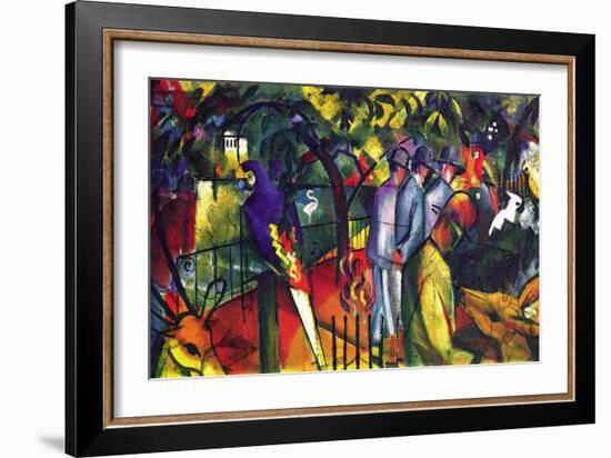 Zoological Gardens-Auguste Macke-Framed Art Print