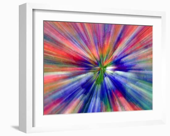 Zoom Abstract of Pansy Flowers-Charles R. Needle-Framed Photographic Print