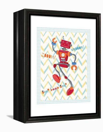 Zoom Robot-Christina Skapriwsky-Framed Stretched Canvas