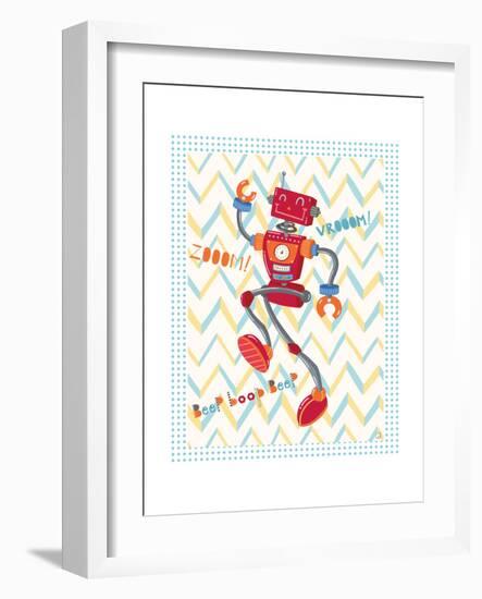 Zoom Robot-Christina Skapriwsky-Framed Art Print