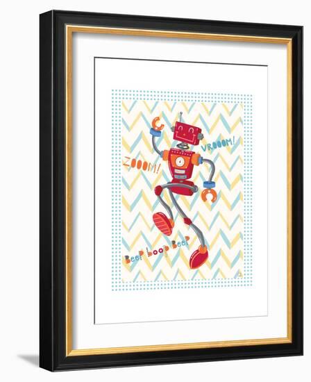 Zoom Robot-Christina Skapriwsky-Framed Art Print