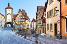 The Most Famous Sight of Rothenburg Ob Der Tauber, Bavaria, Germany-Zoom-zoom-Photographic Print