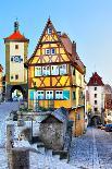 Old Street in Rothenburg Ob Der Tauber, Bavaria, Germany-Zoom-zoom-Photographic Print