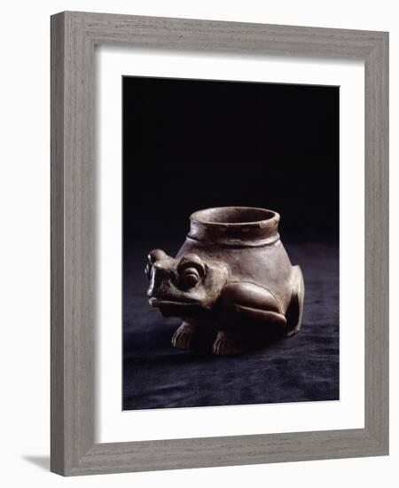 Zoomorphic Vase in Shape of a Frog-null-Framed Giclee Print