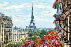 Street in Paris - Illustration-ZoomTeam-Photographic Print