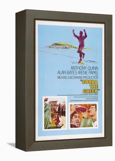 Zorba the Greek (aka Alexis Zorbas), Anthony Quinn, 1964-null-Framed Stretched Canvas
