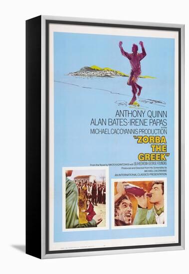 Zorba the Greek (aka Alexis Zorbas), Anthony Quinn, 1964-null-Framed Stretched Canvas