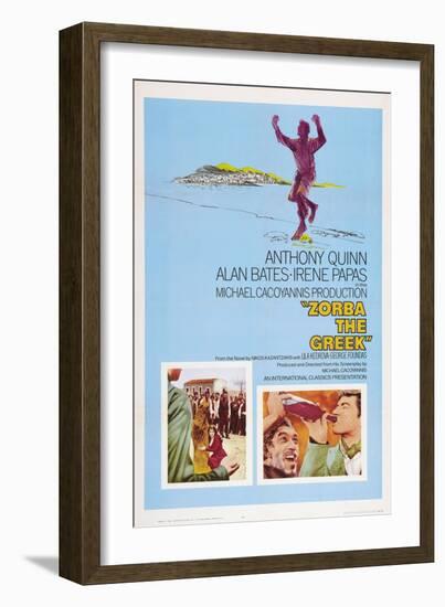 Zorba the Greek (aka Alexis Zorbas), Anthony Quinn, 1964-null-Framed Art Print