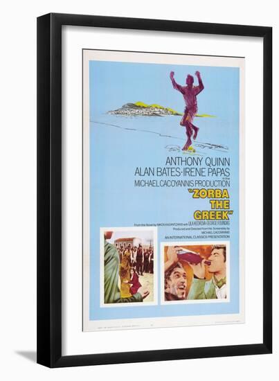 Zorba the Greek (aka Alexis Zorbas), Anthony Quinn, 1964-null-Framed Art Print