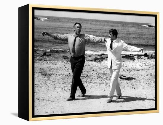 Zorba The Greek, Anthony Quinn, Alan Bates, 1964-null-Framed Stretched Canvas