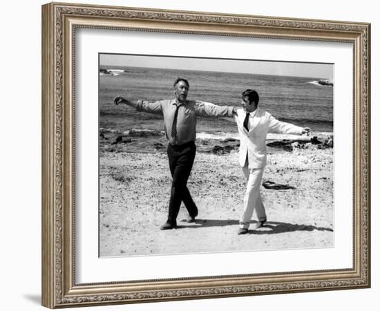 Zorba The Greek, Anthony Quinn, Alan Bates, 1964-null-Framed Photo