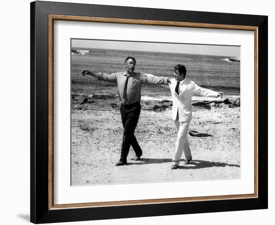 Zorba The Greek, Anthony Quinn, Alan Bates, 1964-null-Framed Photo