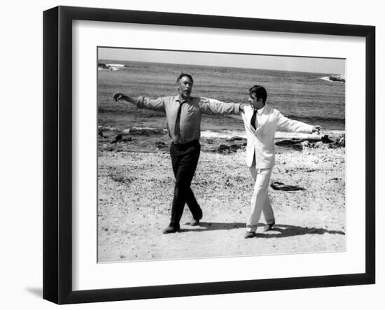 Zorba The Greek, Anthony Quinn, Alan Bates, 1964--Framed Photo