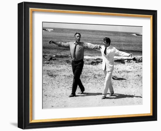 Zorba The Greek, Anthony Quinn, Alan Bates, 1964-null-Framed Photo