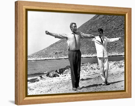 Zorba the Greek, Anthony Quinn, Alan Bates, 1964-null-Framed Stretched Canvas