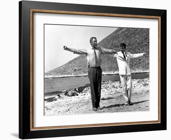 Zorba the Greek, Anthony Quinn, Alan Bates, 1964-null-Framed Photo