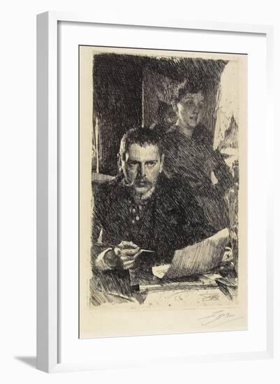 Zorn and His Wife, 1890-Anders Leonard Zorn-Framed Giclee Print