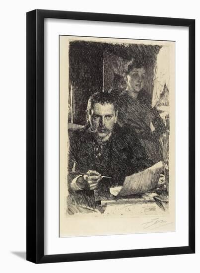 Zorn and His Wife, 1890-Anders Leonard Zorn-Framed Giclee Print