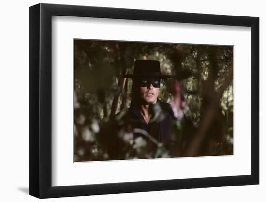 Zorro by Duccio Tessari with Alain Delon, 1975 (photo)-null-Framed Photo