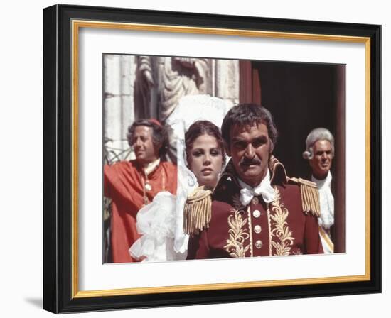 Zorro by Duccio Tessari with Ottavia Piccolo and Stanley Baker, 1975 (photo)-null-Framed Photo