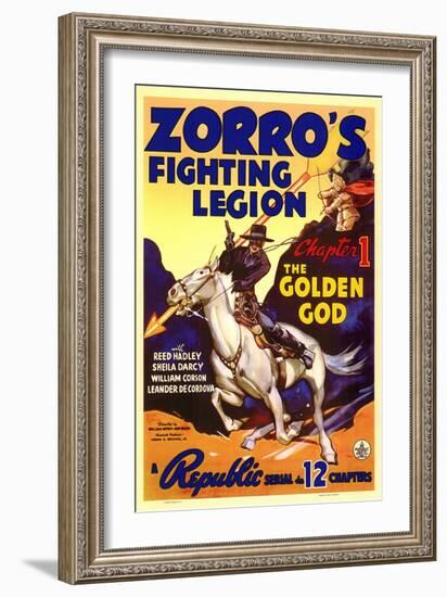 Zorro's Fighting Legion, 1939-null-Framed Premium Giclee Print