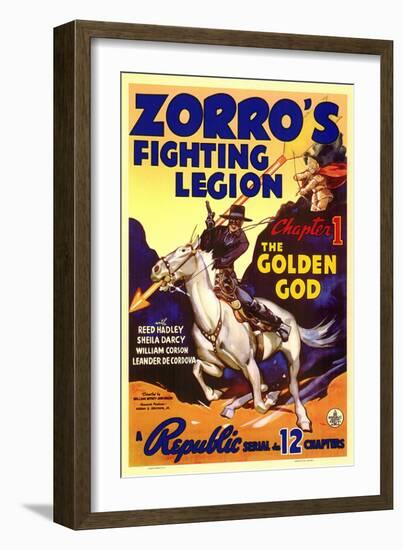 Zorro's Fighting Legion, 1939-null-Framed Premium Giclee Print