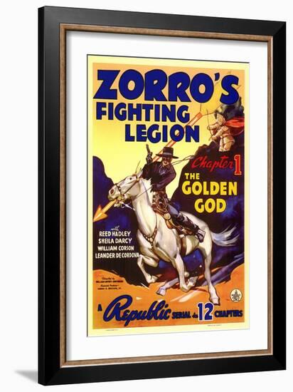 Zorro's Fighting Legion, 1939-null-Framed Premium Giclee Print