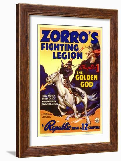 Zorro's Fighting Legion, 1939-null-Framed Art Print