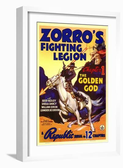 Zorro's Fighting Legion, 1939-null-Framed Art Print